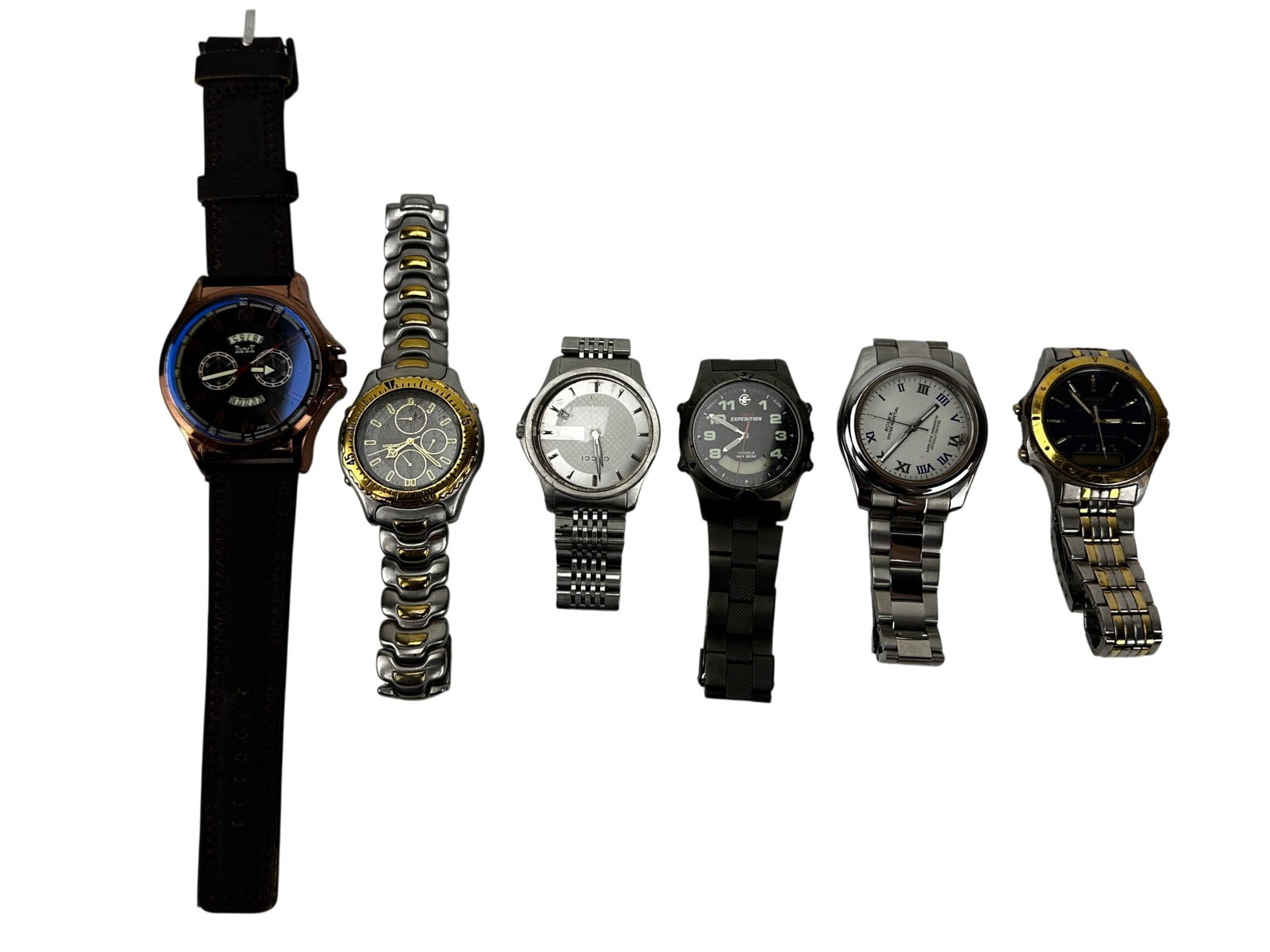 Gucci Citizen Pulsar Timex Mens Wristwatch 6pc LOT (1 of 3)