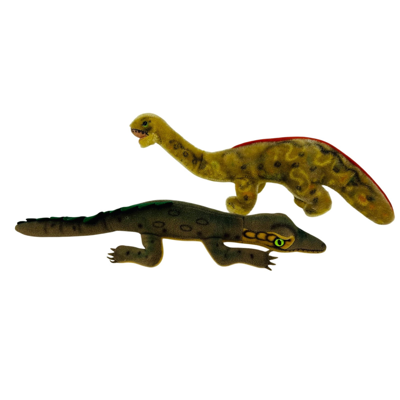 Steiff Gaty Crocodile & Brosus Dinosaur Toy 2p LOT (1 of 4)