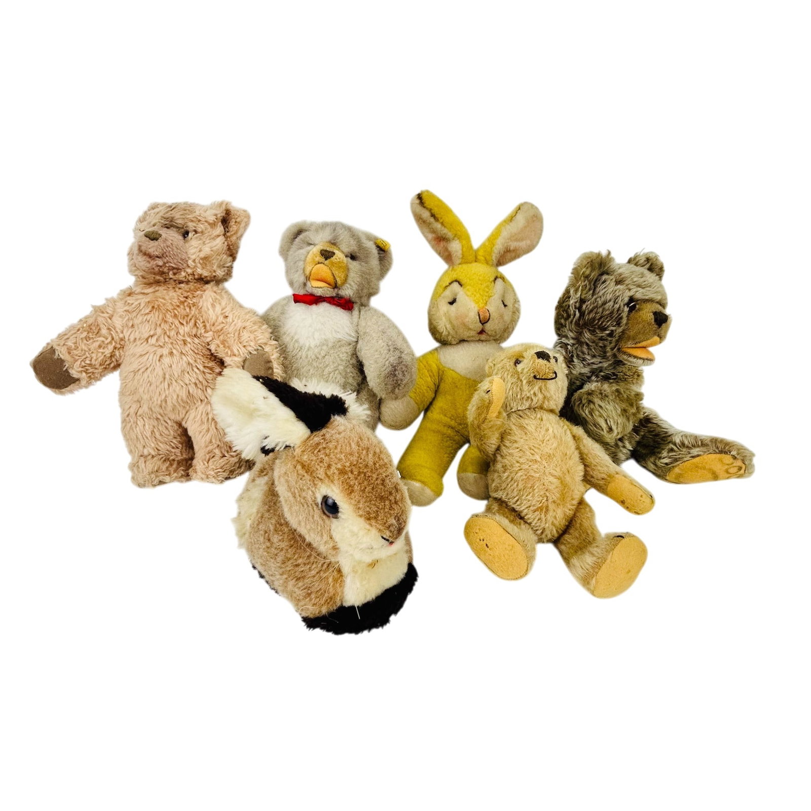 Steiff and Plush Teddy Bear Animal Group 6pc LOT (1 of 5)