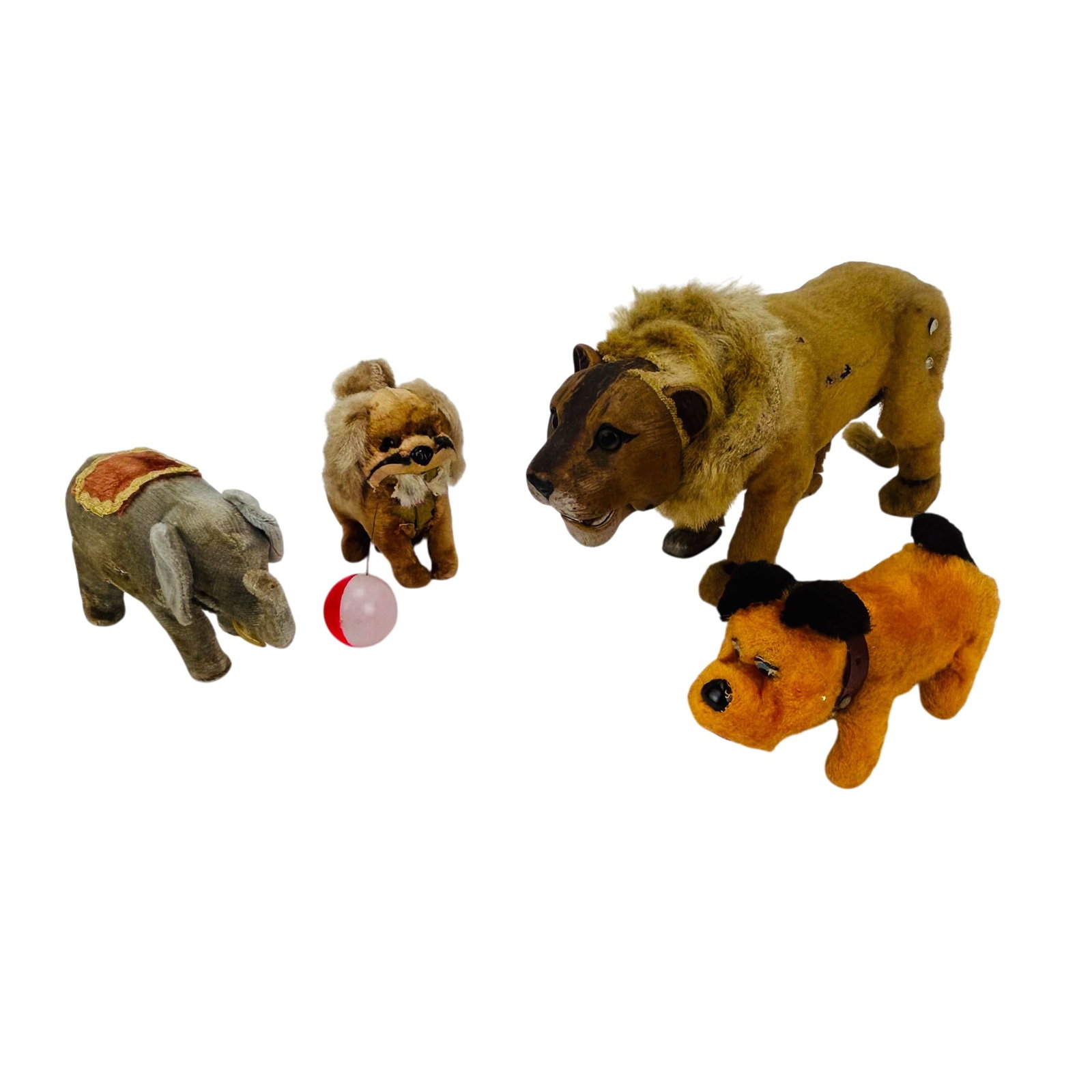 Lion Dog Elephant Mechanical & Wind up Toys 4p LOT (1 of 16)