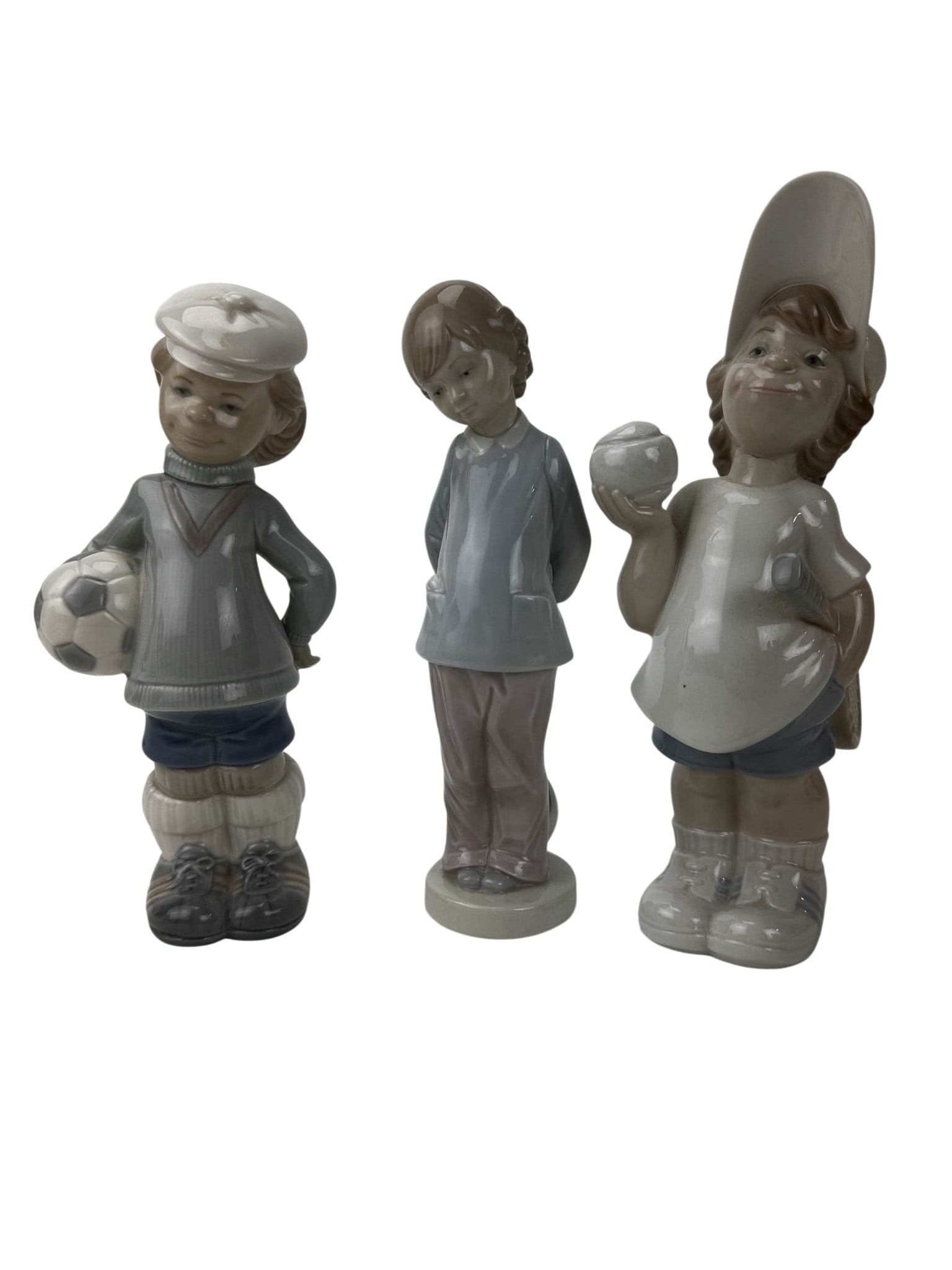 Lladro Tennis, Soccer Player & Punishment Figurine (1 of 3)