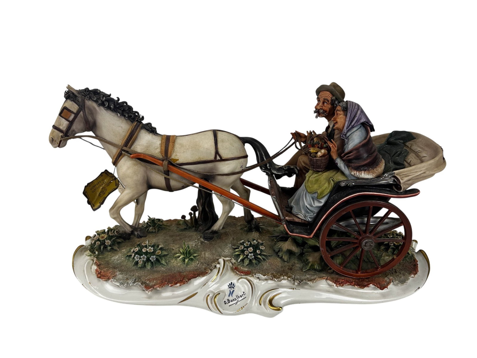Dino Bonalberti b.1928 Horse Carriage Figurine (1 of 5)
