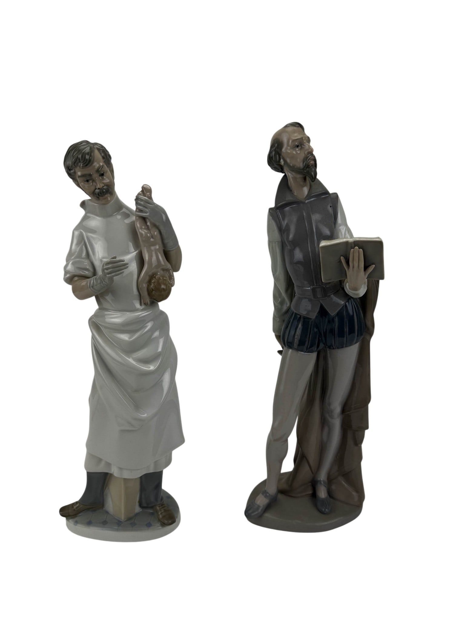 Lladro Obstetrician & NAO Don Quixote Reading LOT (1 of 5)