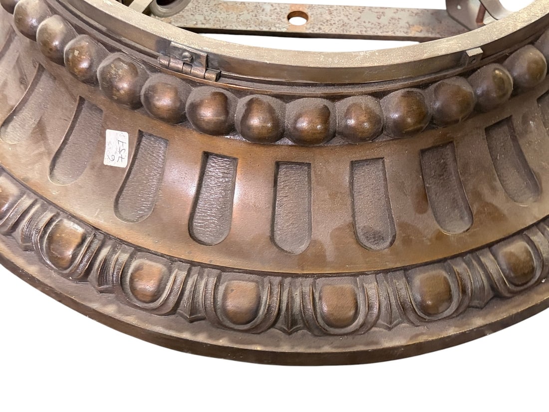 VTG Solid Bronze Flush Mount Ceiling Light Fixture - 2