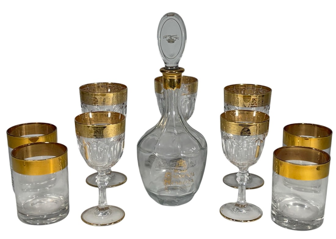 Cardenal Mendoza Brandy Decanter Barware 10pc LOT (1 of 8)