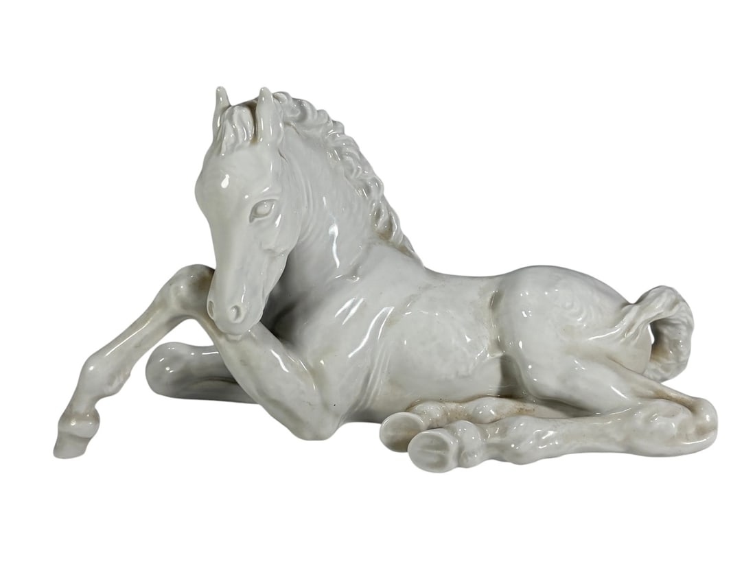 Meissen Blanc de Chine Porcelain Lying Foal Fig (1 of 6)