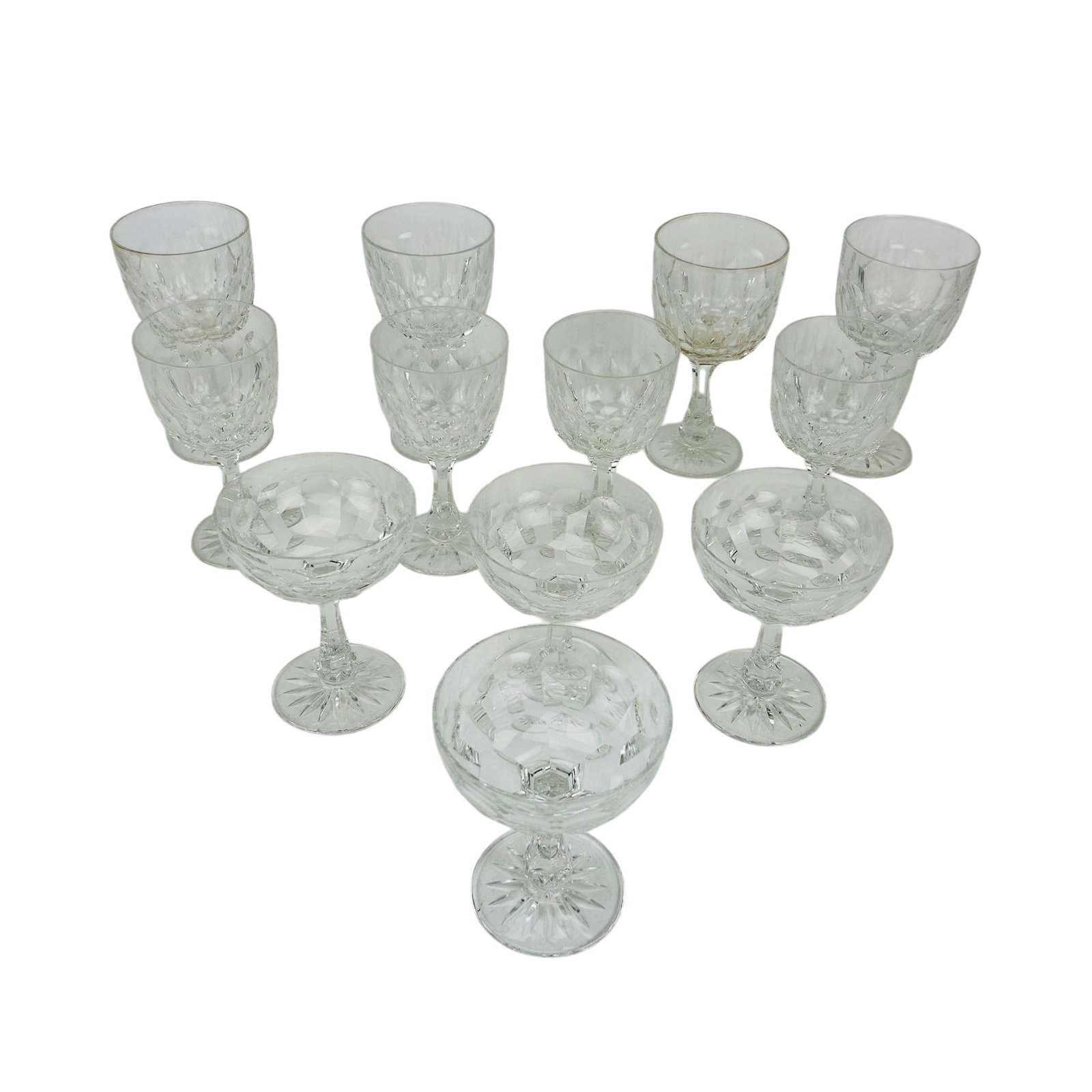 Crystal Water Wine & Sherbet Stemware Goblets LOT (1 of 5)