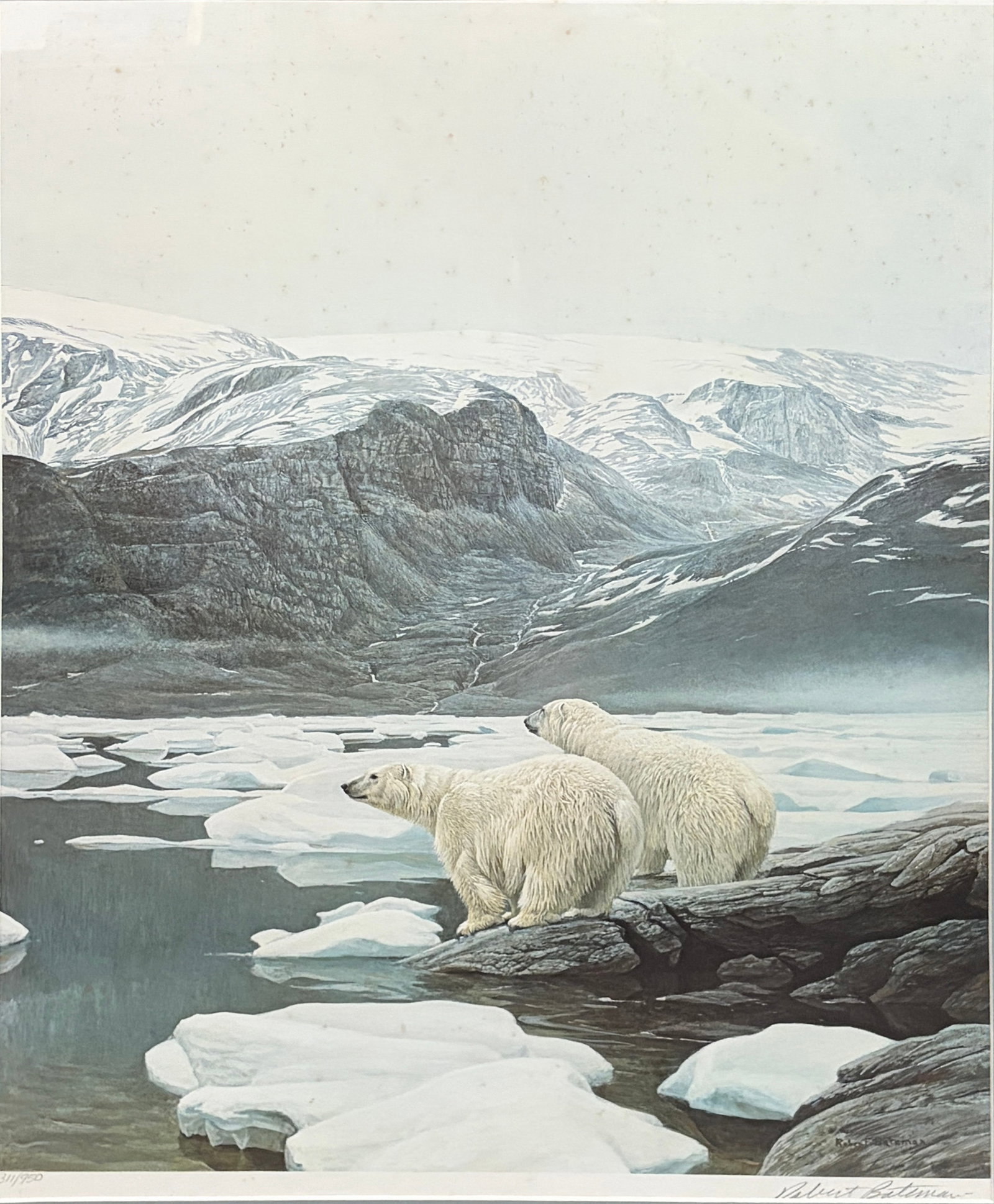 Robert Bateman Polar Bears Framed Signed Print Art (1 of 6)