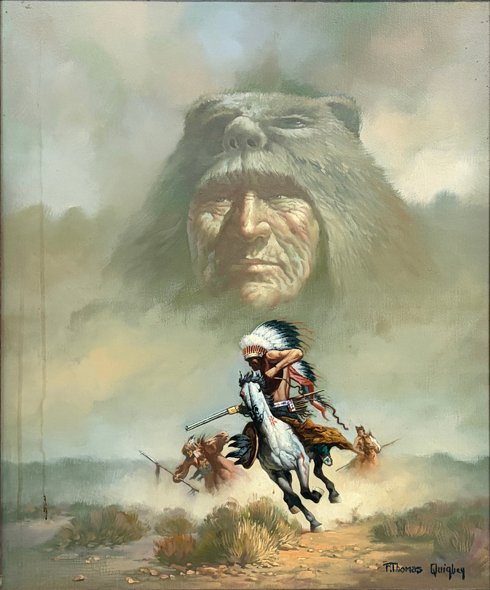 F. Thomas Quigley Native American Print Framed Art (1 of 6)