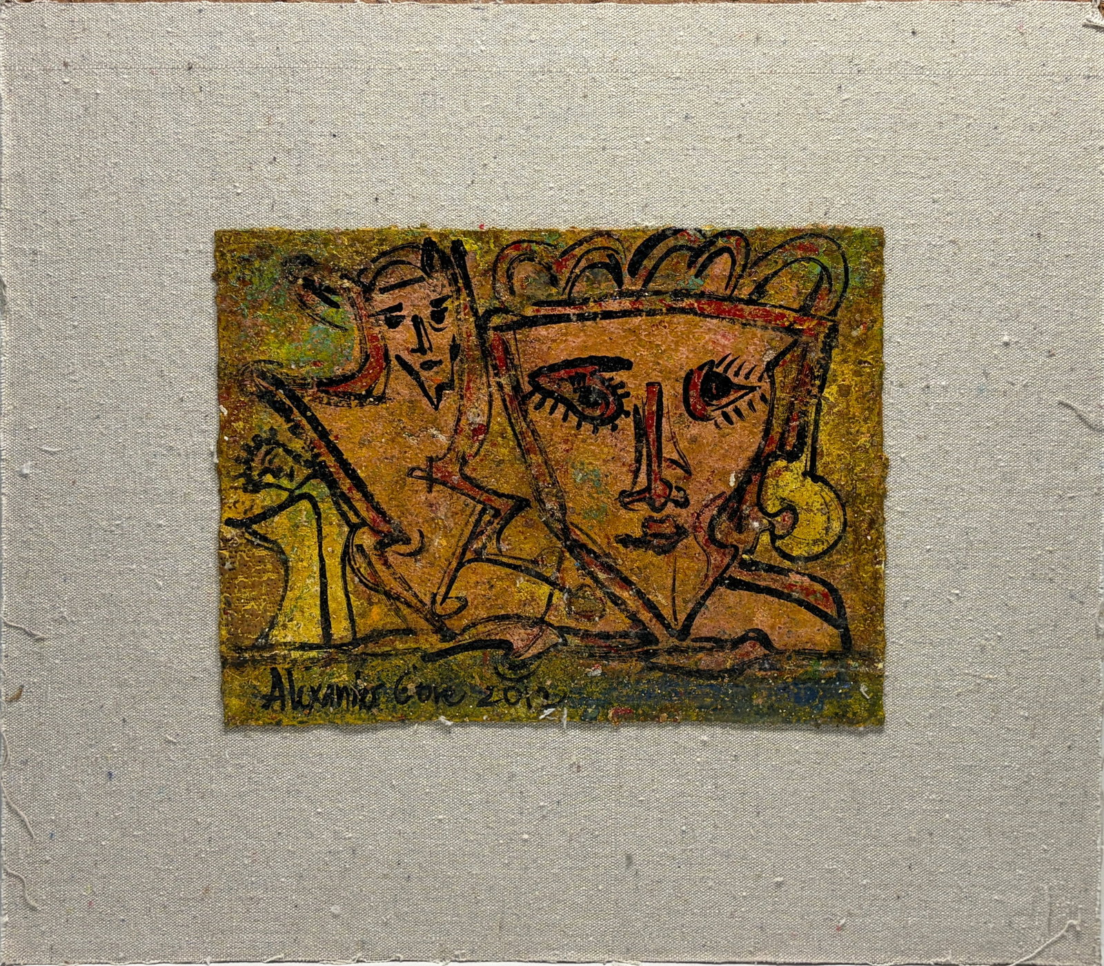 Alexander Gore Mixed Media Canvas on Board Artwork (1 of 3)