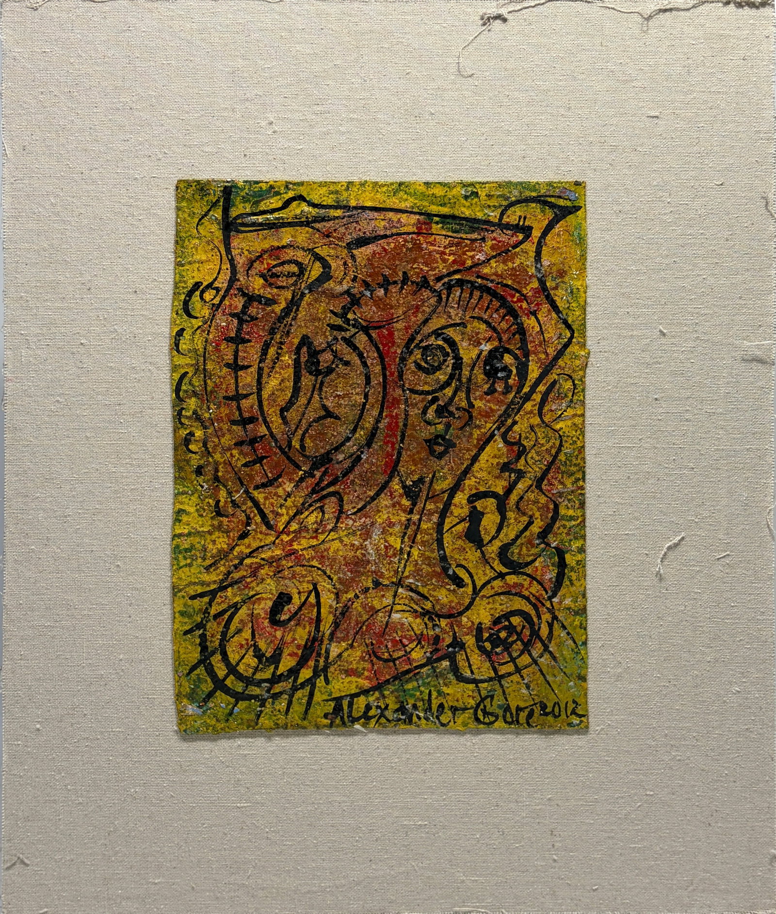 Alexander Gore Mixed Media Canvas on Board Artwork (1 of 3)