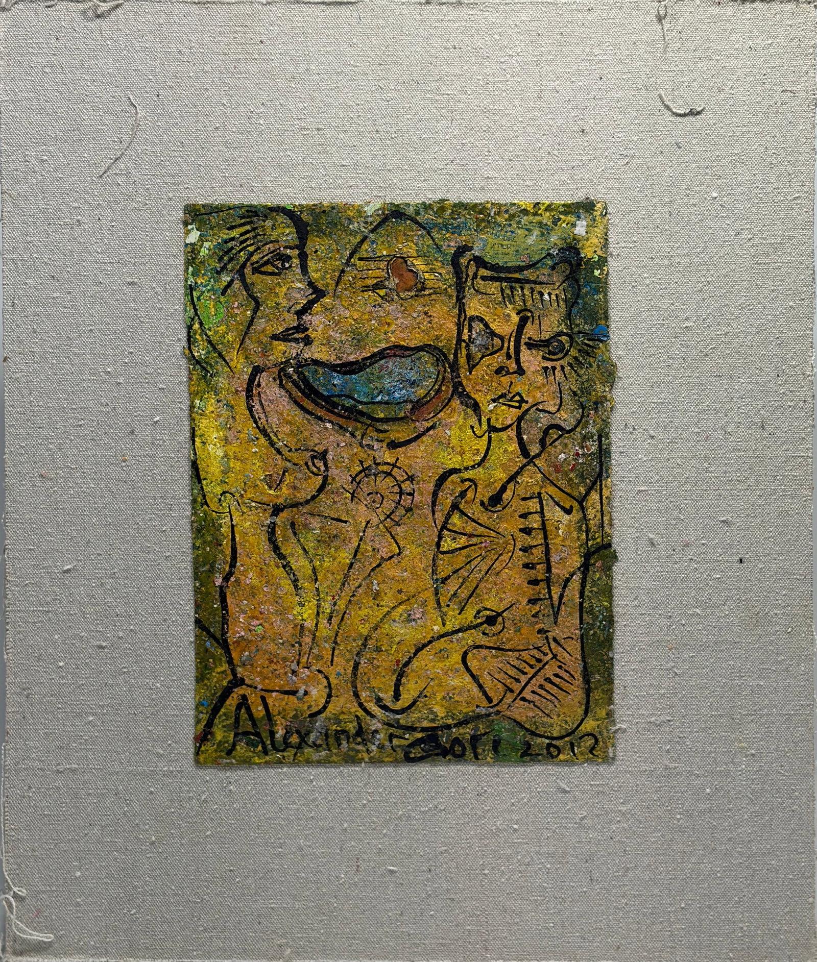 Alexander Gore Mixed Media Canvas on Board Artwork (1 of 3)