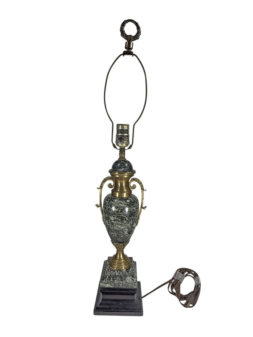 French Marble & Bronze Urn Table Lamp (1 of 5)