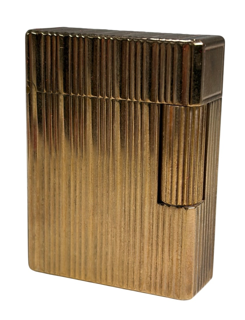 S.T. Dupont Gold Plated Lighter w/ Box France (1 of 7)