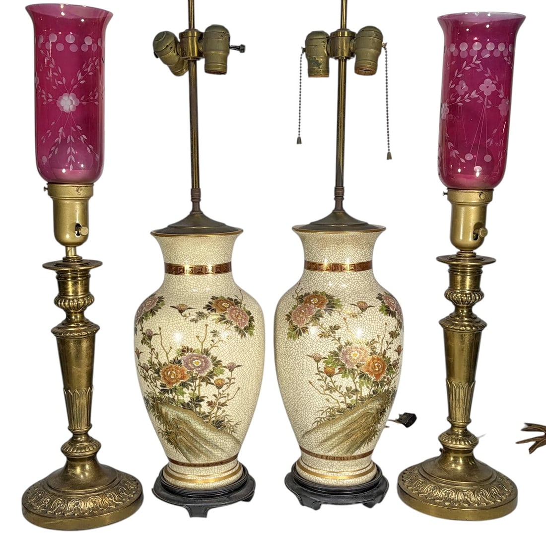 Decorative Table Lamps Mixed Styles 4pc LOT (1 of 7)