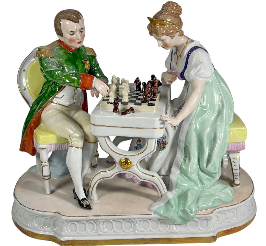Scheibe-Alsbach Napoleon Josephine Chess Figure (1 of 5)