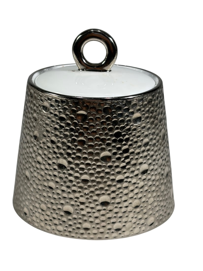 Bernardaud Ecume Platine Sugar Bowl France (1 of 4)