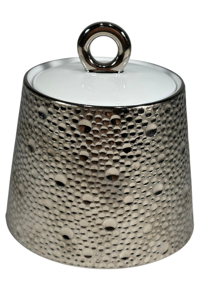 Bernardaud Ecume Platine Sugar Bowl France (1 of 4)