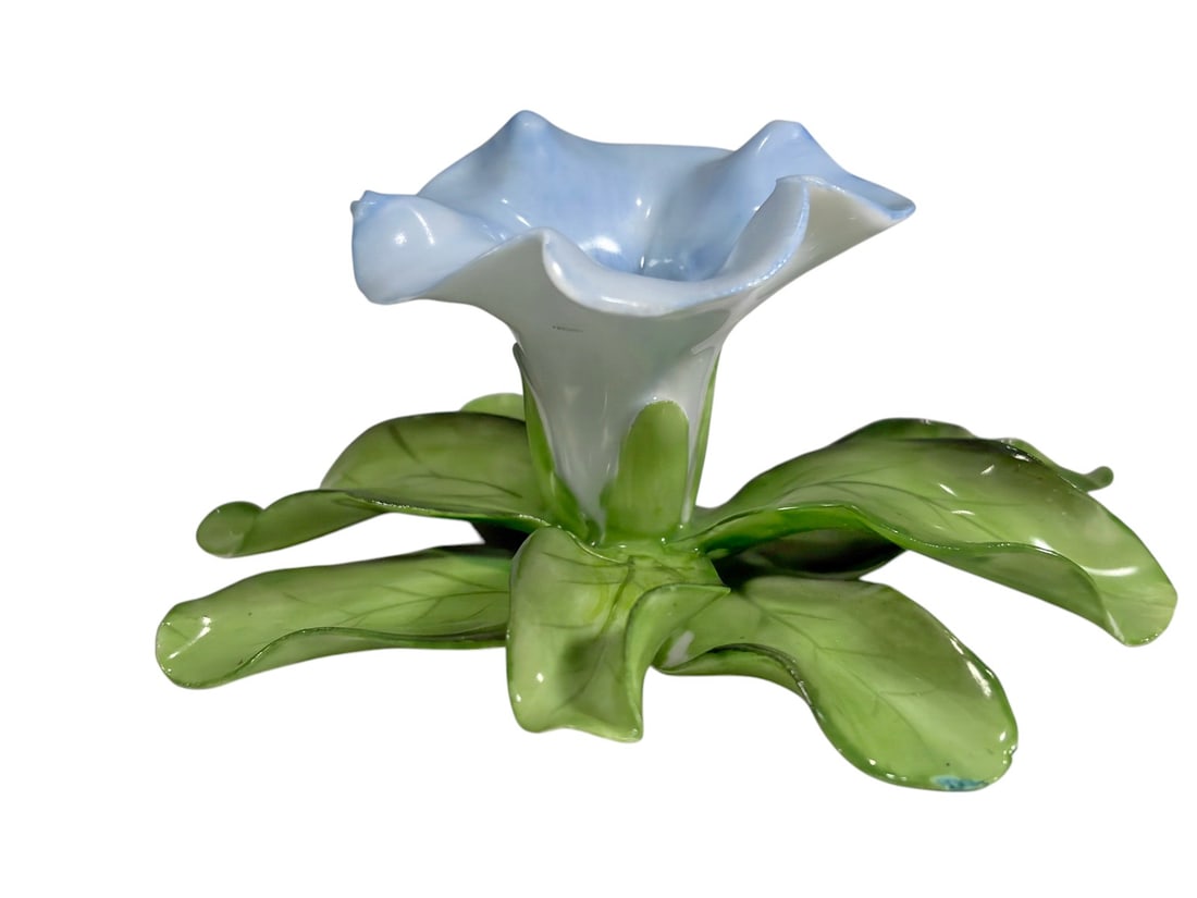 Herend Hungary Blue Flower Porcelain Figurine (1 of 4)