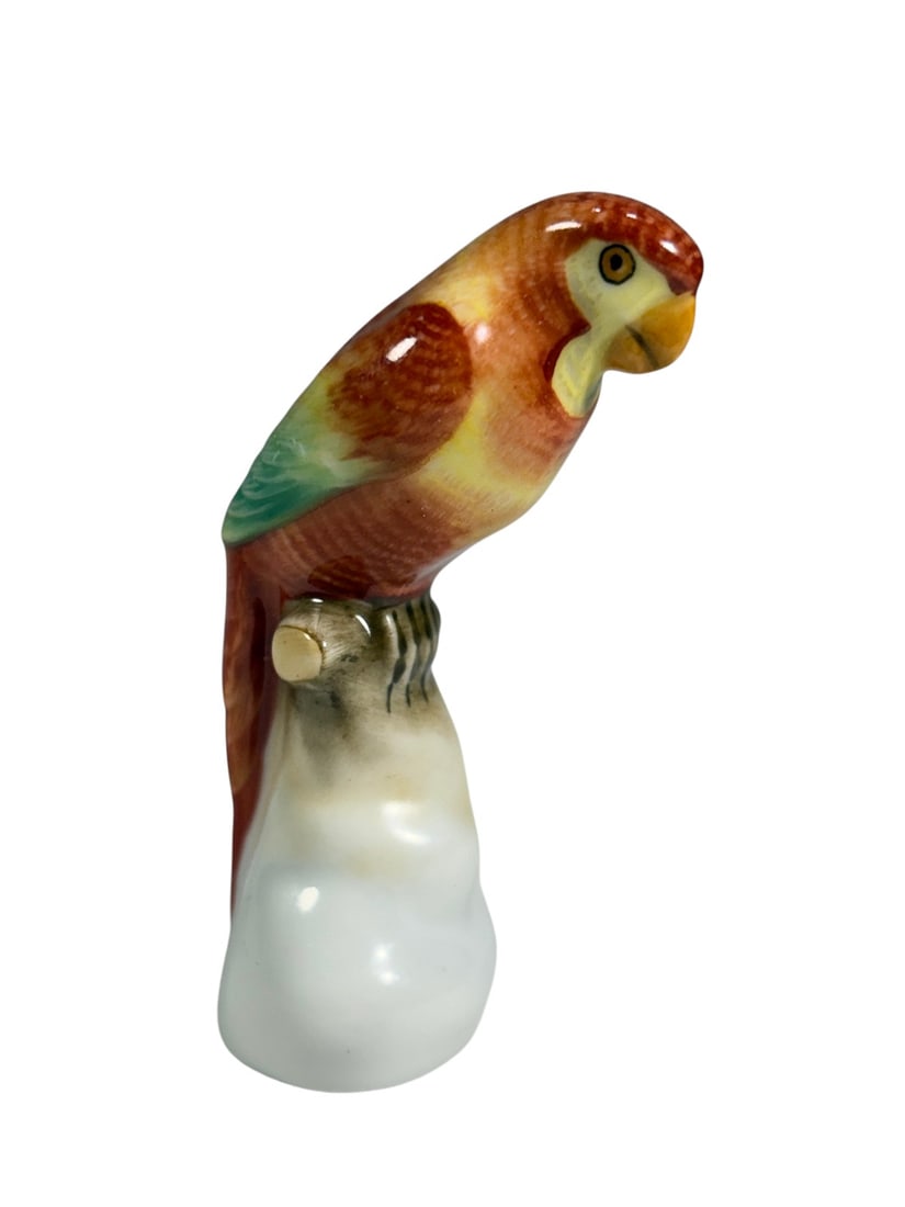Herend Hungary Hand Painted Parrot Miniature Fig (1 of 4)