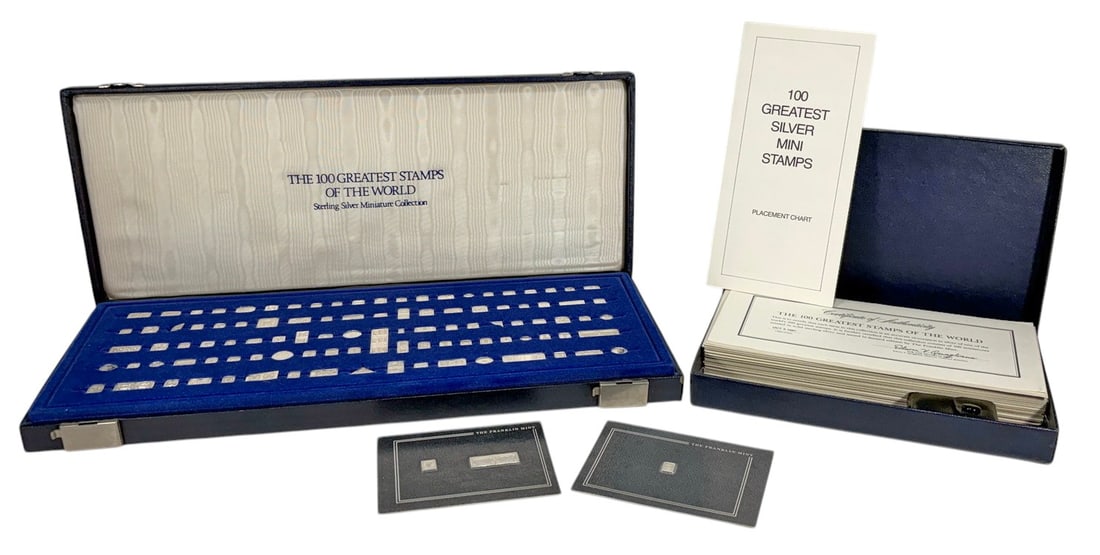 100 Greatest Stamps Silver Miniature Collection (1 of 10)