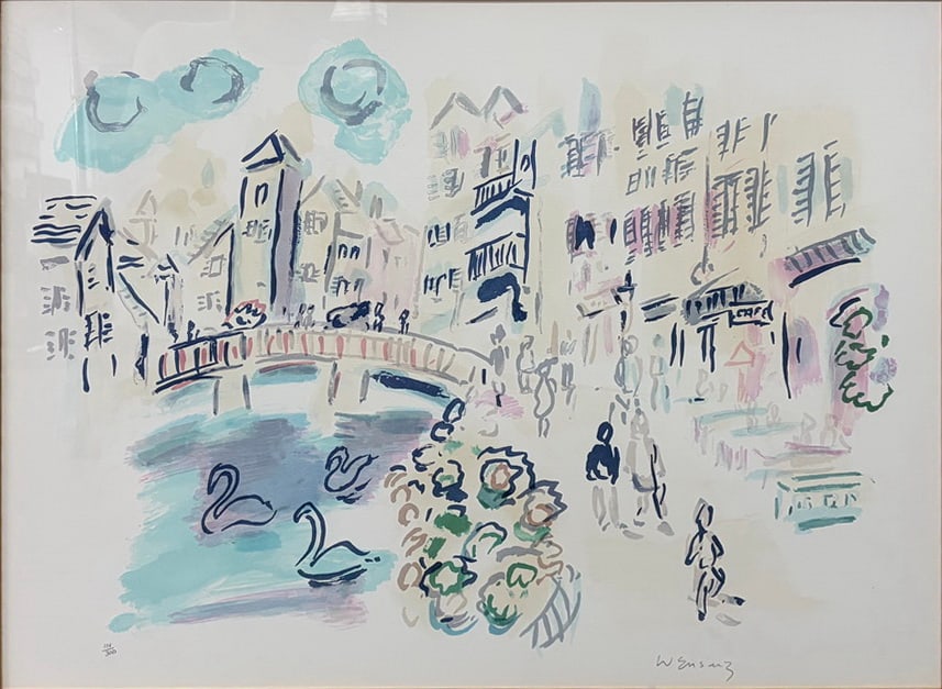 Signed Ponte Vecchio Serigraph 101/300 Signed