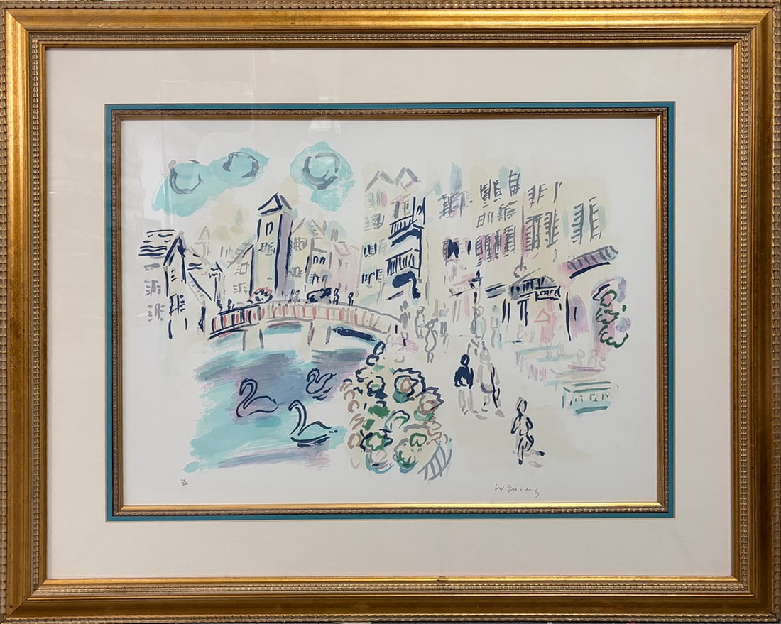 Signed Ponte Vecchio Serigraph 101/300 Signed - 2