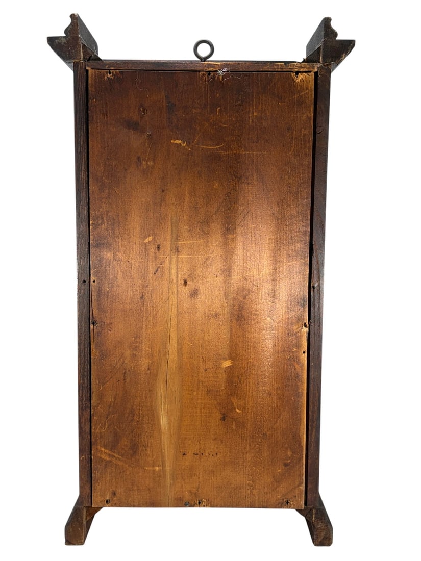 Ithaca New York Calendar Clock Walnut Case - 8