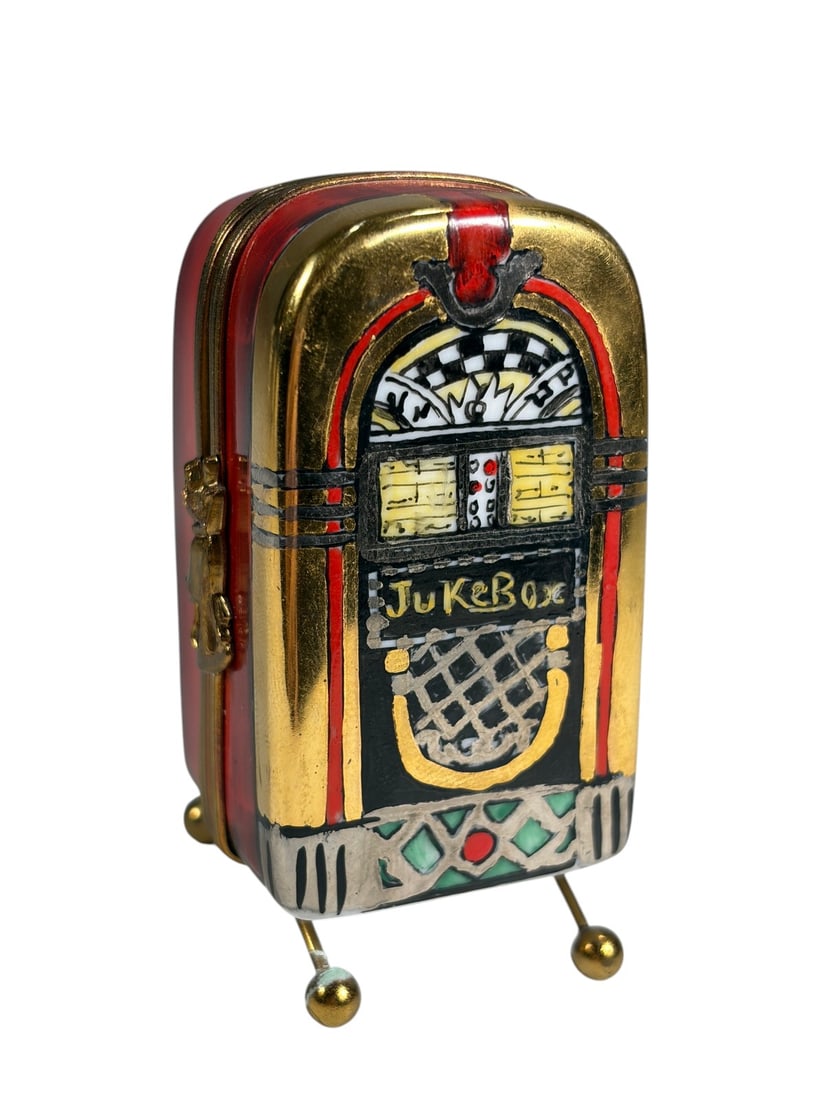Jukebox w Dancers Limoges Trinket Box France (1 of 7)