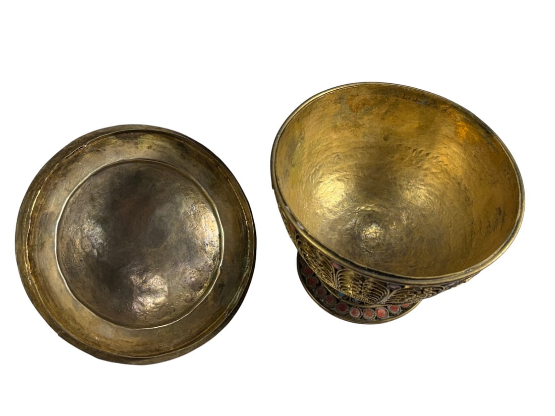 Chinese Export Bronze Covered Containers 2pc LOT - 9