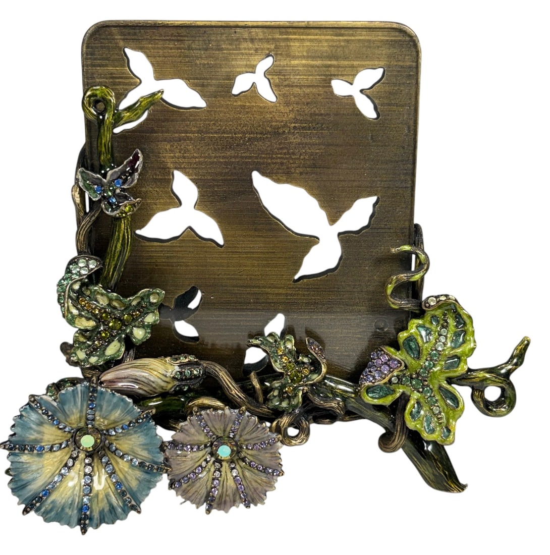 Jay Strongwater Jeweled Butterfly Vine Photo Frame (1 of 5)
