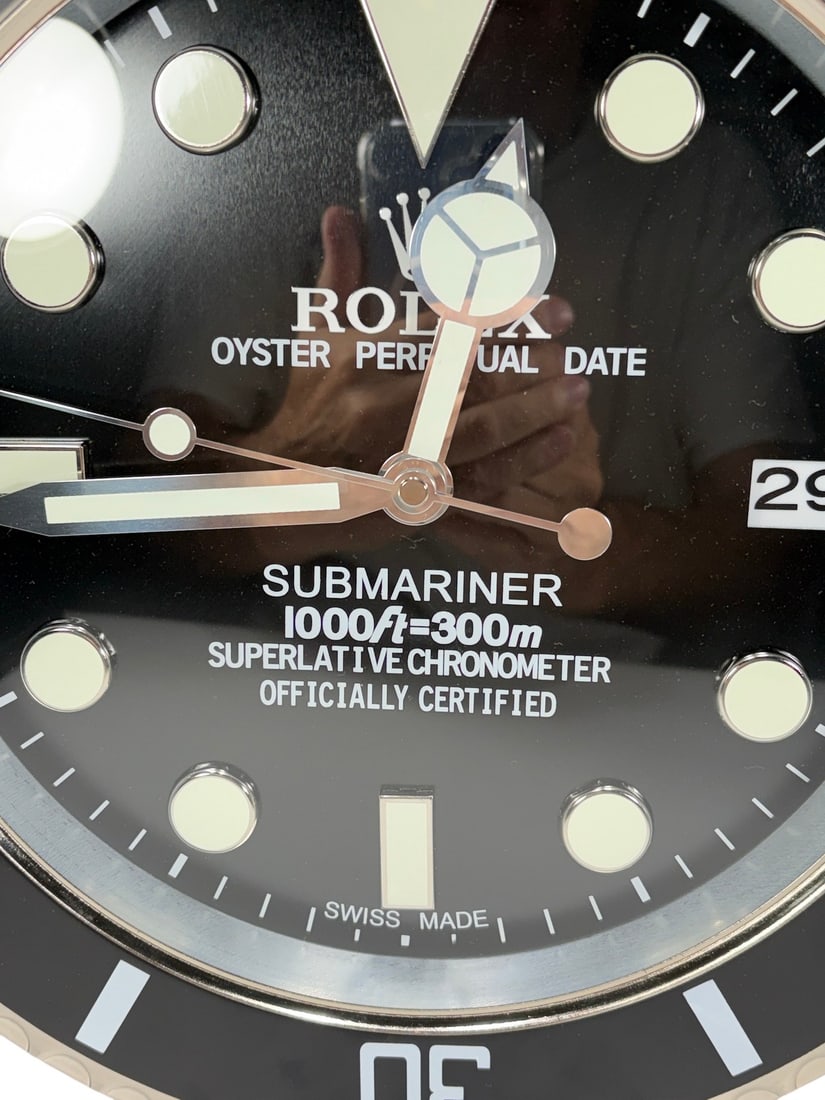 Designer Inspired Submariner Style Wall Clock - 2