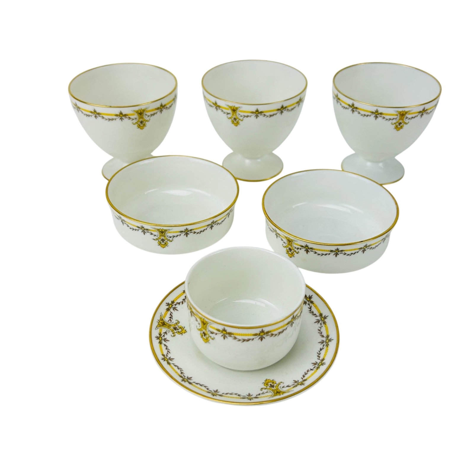 Haviland Limoges Porcelain Egg Cups Sauce Bowl LOT (1 of 5)