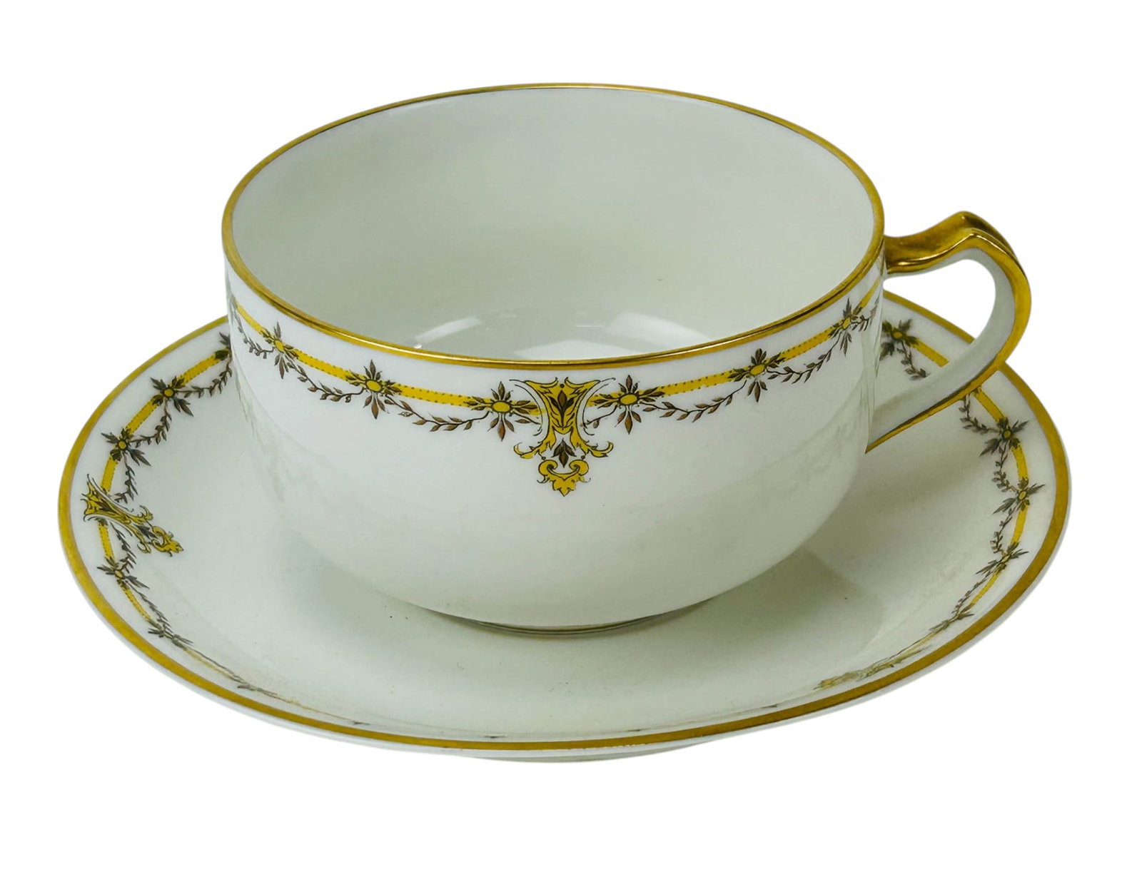 Haviland Limoges Porcelain Tea Cups Saucers 5p SET (1 of 4)