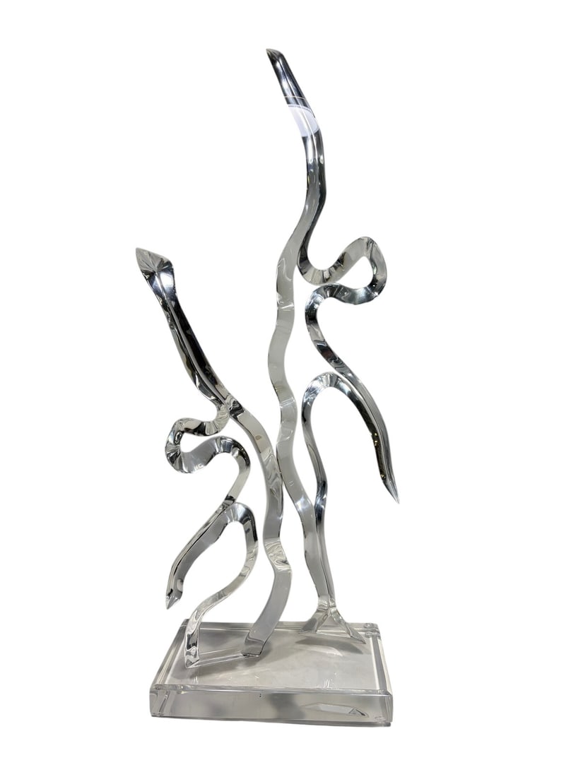 Van Teal Lucite Freeform Modernist Sculpture 28" (1 of 4)