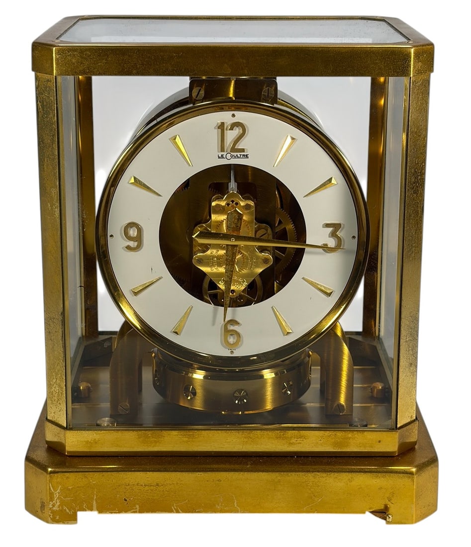 LeCoultre Atmos Swiss 15-Jewel Gilt Mantel Clock (1 of 9)