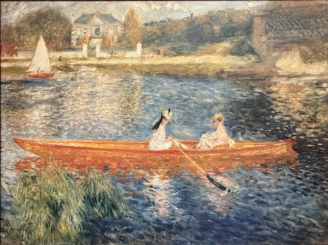 After Pierre-Auguste Renoir Boating Scene Painting (1 of 6)