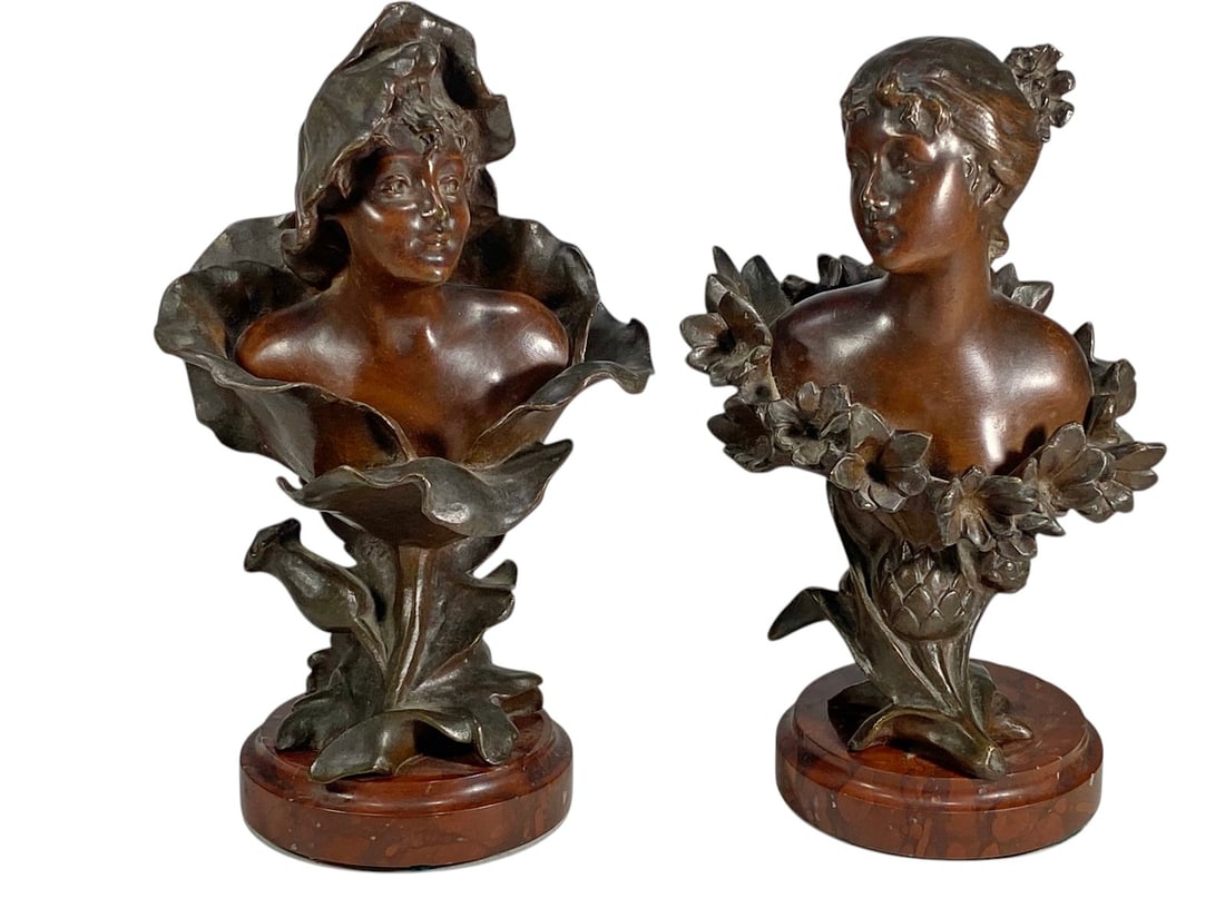 Henri Godet French Bronzes Sculptures 2pc LOT (1 of 7)