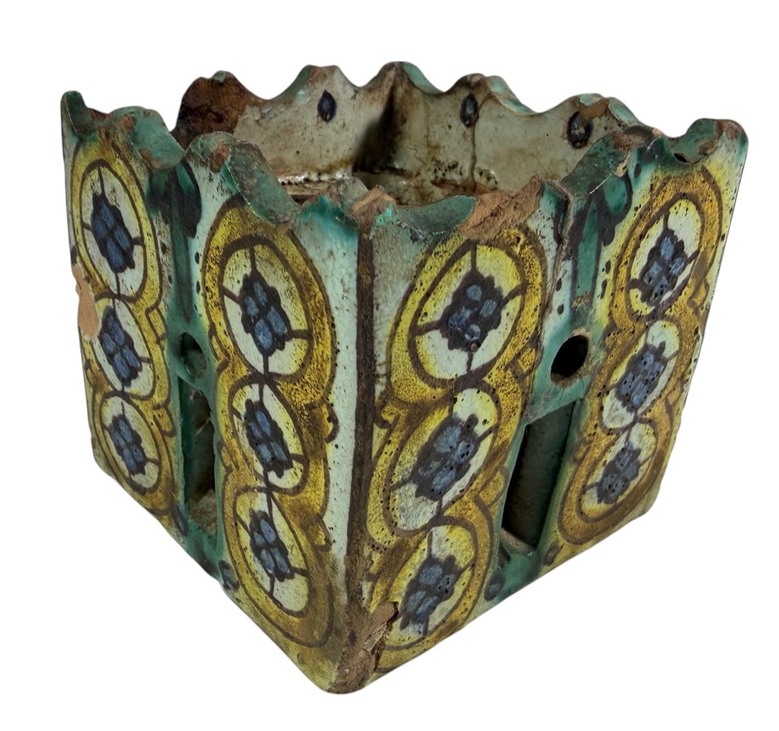 Moroccan Polychrome Ceramic Deskware 3pc LOT - 10