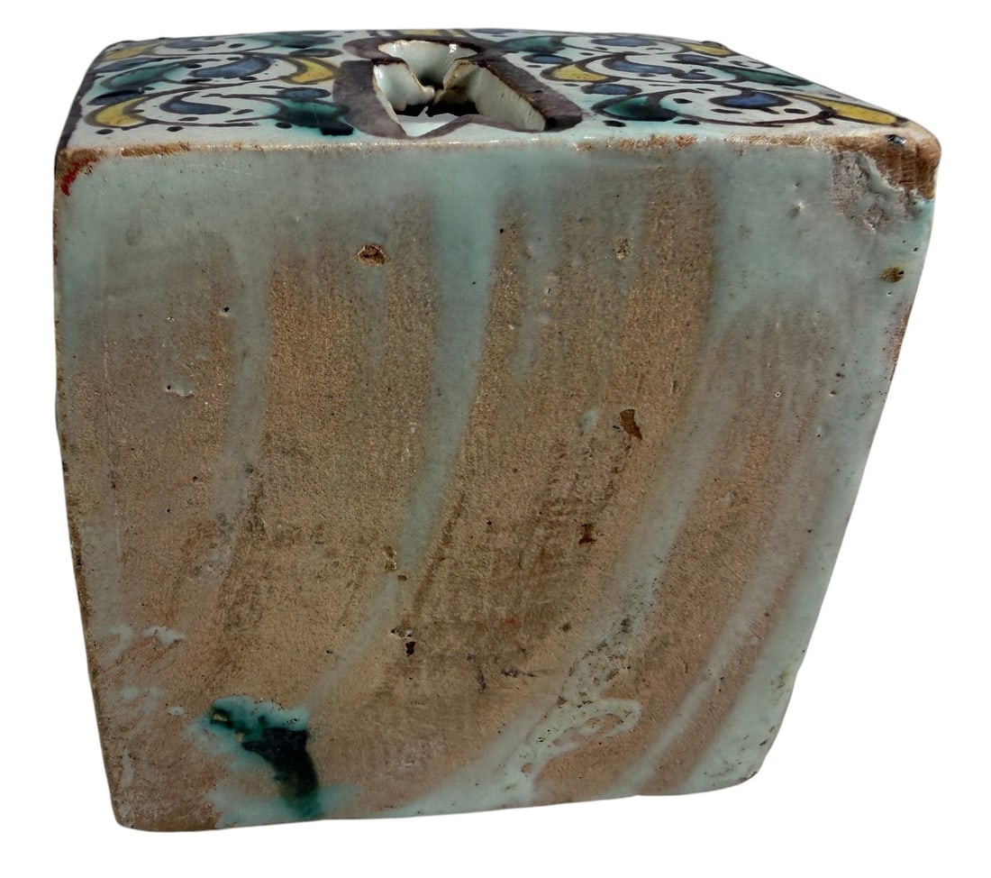 Moroccan Polychrome Ceramic Deskware 3pc LOT - 8