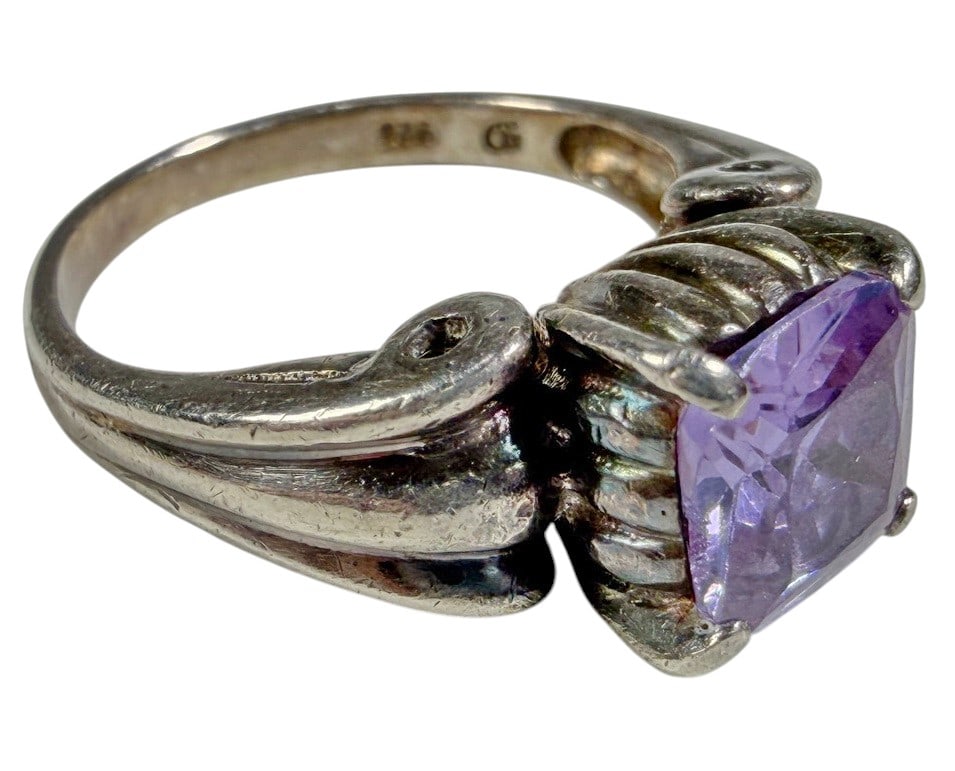 Assorted 925 Sterling Silver Gemstone Rings 5pcs - 10