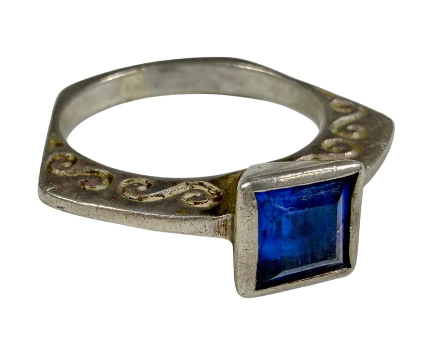 Assorted 925 Sterling Silver Gemstone Rings 5pcs - 6