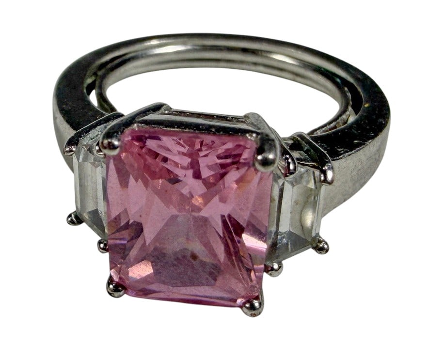 Assorted 925 Sterling Silver Gemstone Rings 5pcs - 8