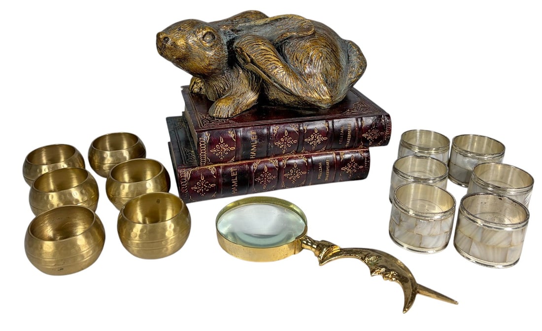 Metal Napkin Rings & Decorative Objects 14pc LOT (1 of 10)