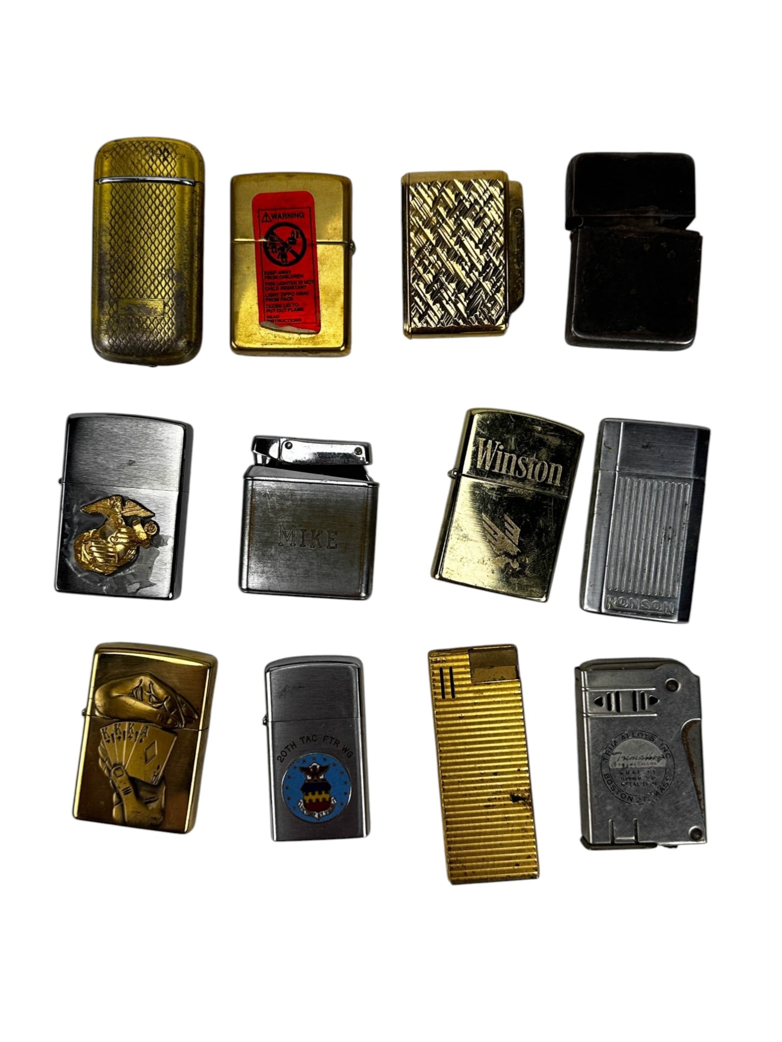 Zippo Colibri Ronson Vulcan Kreisler Lighters 12pc (1 of 6)