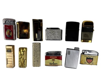 Ronson Colibri Swank Consul Pocket Lighter 12p LOT