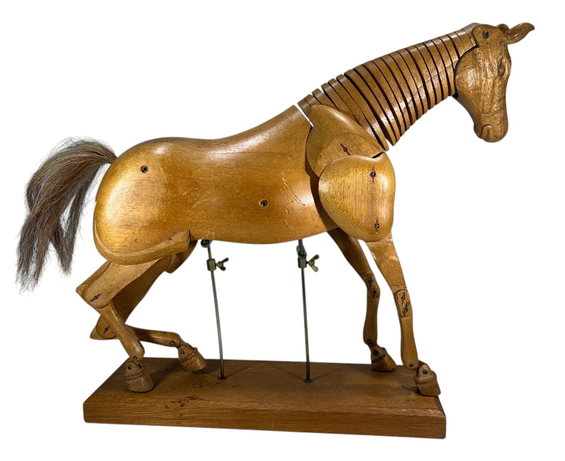 English Articulated Wooden Horse Artist Model (1 of 5)