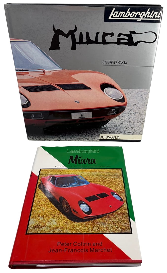 Lamborghini Miura Illustrated Reference 2pc LOT (1 of 8)