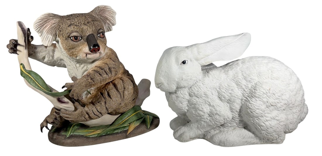 Boehm Baby Koala & White Rabbit Figures 2pc LOT (1 of 9)