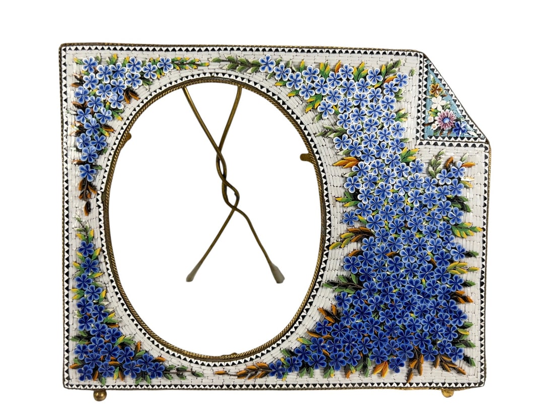 Victorian Edwardian Micromosaic Picture Frame (1 of 5)